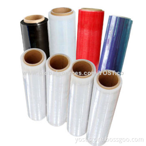 100% virgin grade LLDPE hand pallet wrapping stretch film, BSCI, EXXON mobile